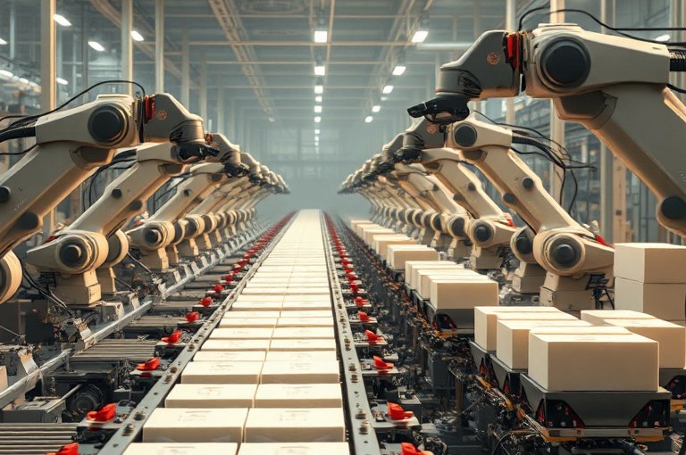 智能機器人碼垛新天地